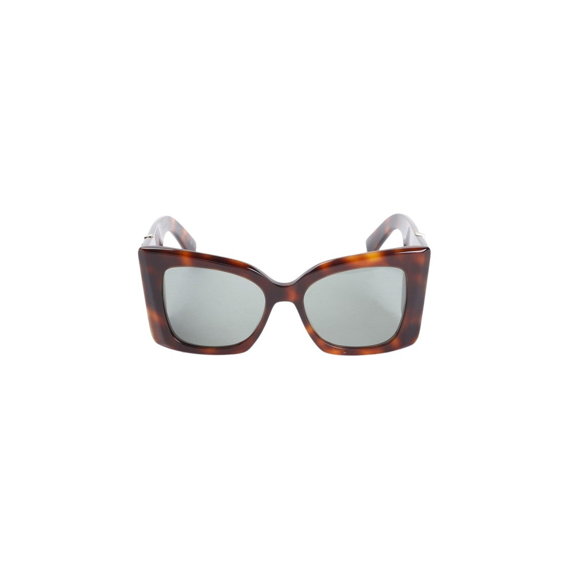 Saint Laurent Havana Green Acetate Sunglasses