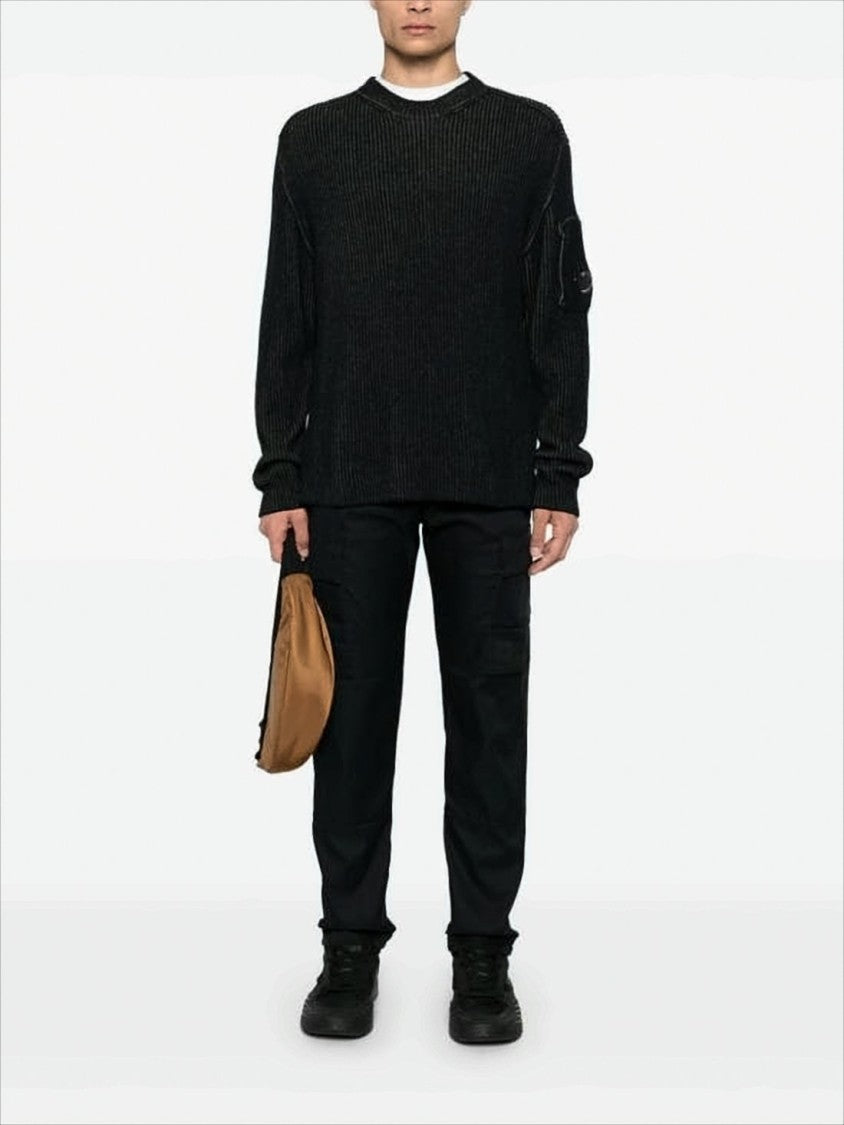 C.P. Company Straight Pants With Cargo Pockets And Smooth Finish