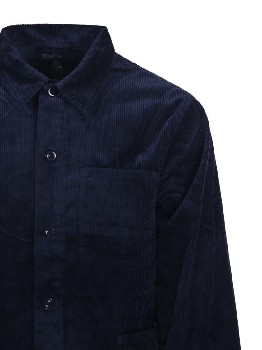 Polo Ralph Lauren Structured Button-Up Field Jacket In Textured Corduroy
