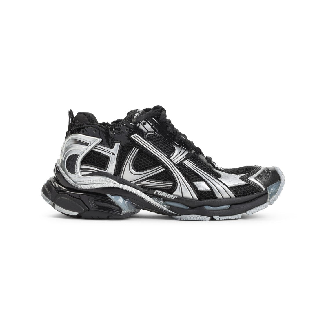 Balenciaga Black Silver Runner
