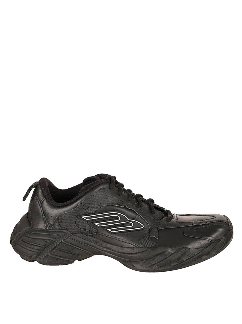 Balenciaga Sophisticated Black Cowhide Leather Sneakers