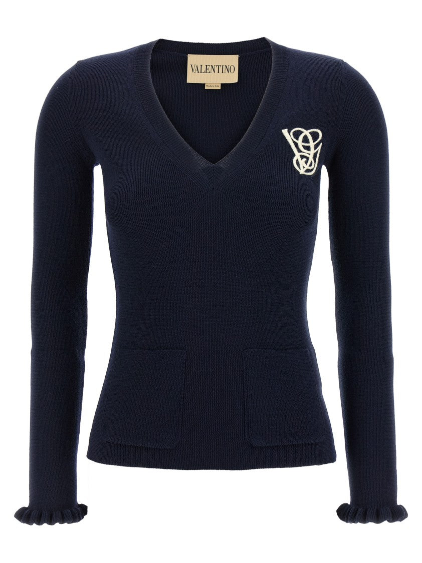 Valentino Garavani Dense Weave Virgin Wool Sweater