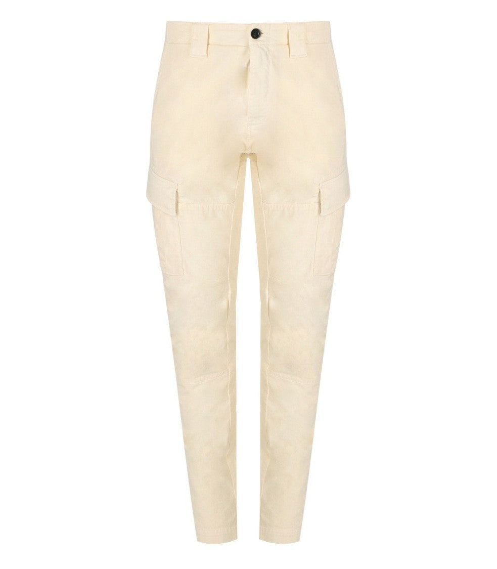 C.P. Company Stretch Sateen Pistachio Shell Cargo Pants