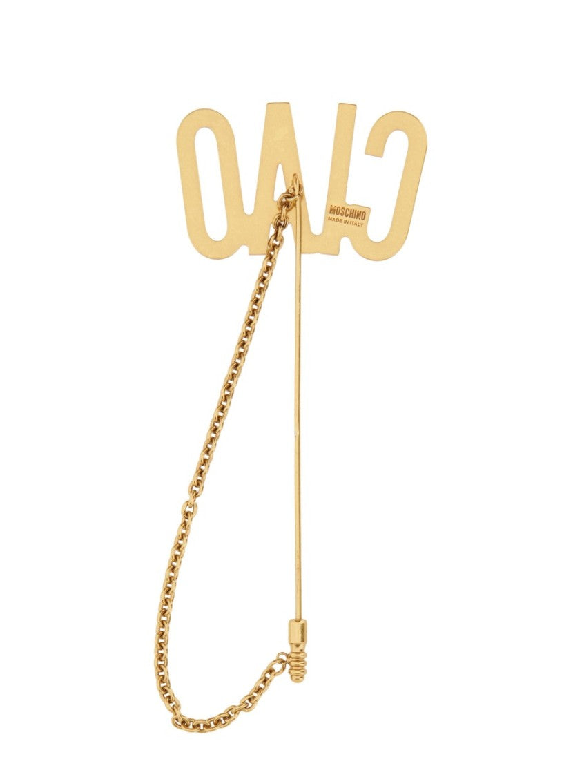 Moschino "Hello" Tie Clip
