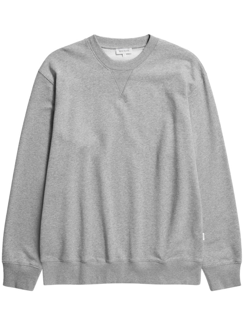 Norse Projects Organic Cotton Knitted Sweater In Classic Grey