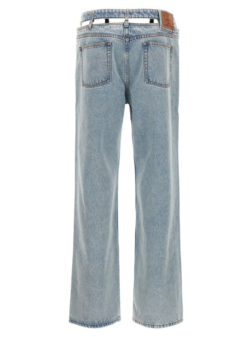Y/Project 'Evergreen Y Belt' Jeans