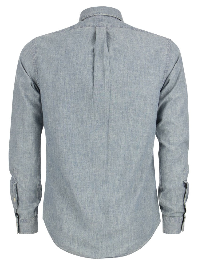 Polo Ralph Lauren Indigo-Dyed Slim-Fit Chambray Shirt