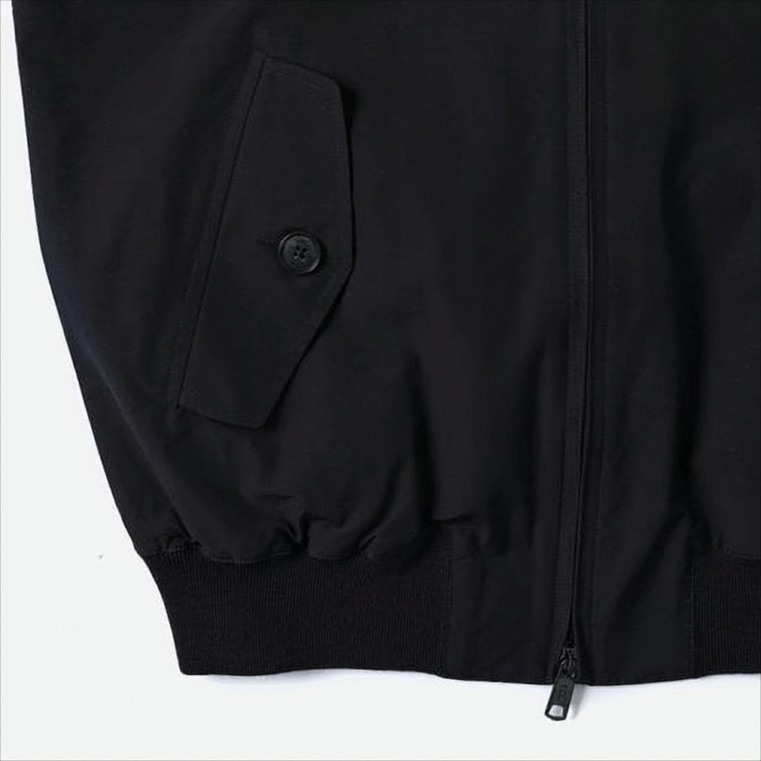 Baracuta Classic Black Bomber Jacket With Tartan Lining