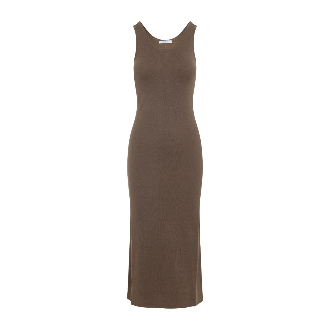 Max Mara Fitted Maxi Dress With Scoop Neckline