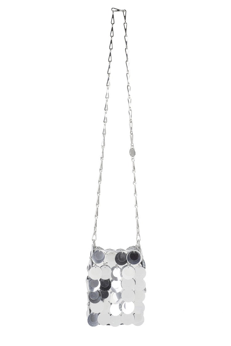 Rabanne Silver Sparkle Mini Bag