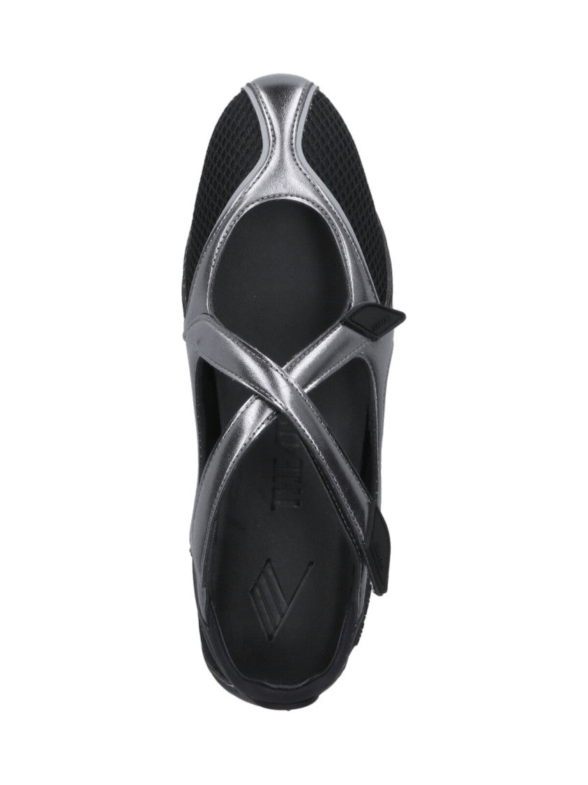 The Attico "Floor 01" Flat Ballerinas – Black