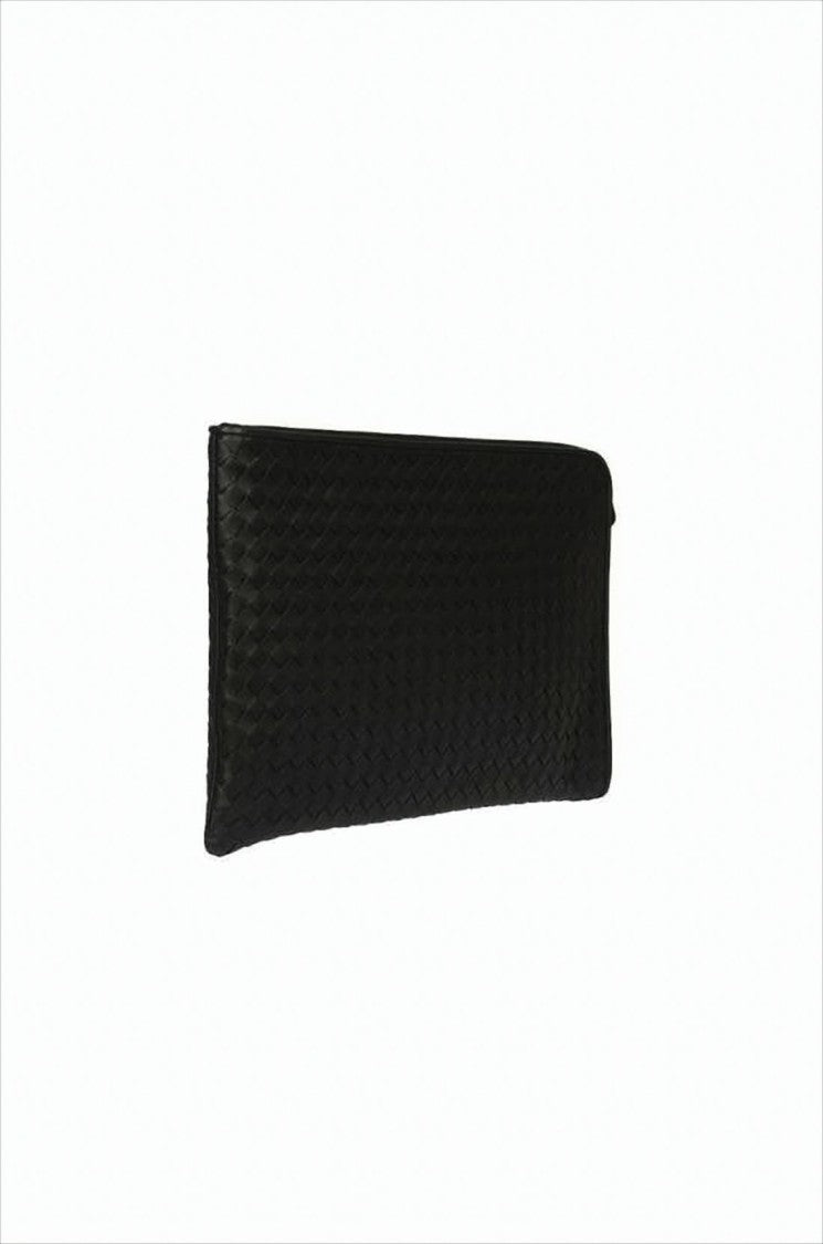 Bottega Veneta Rectangular Woven Texture Clutch