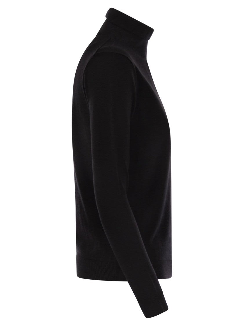 Max Mara Kiku - Turtleneck In Silk And Wool Yarn