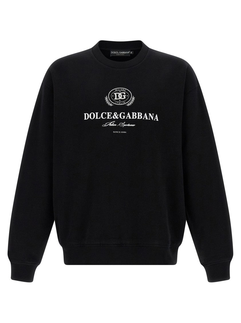 Dolce & Gabbana Cotton Crew Neck Sweatshirt