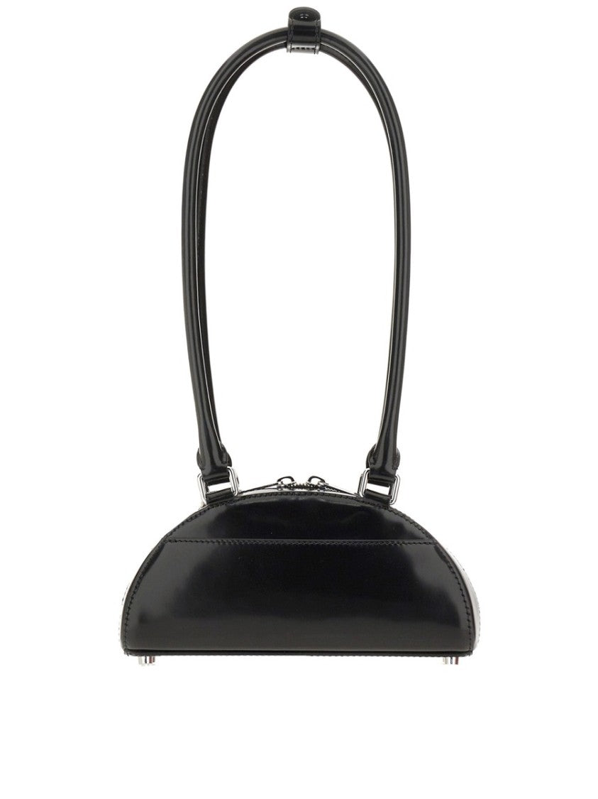 Self-Portrait Mini Shoulder Bag With Glossy Finish