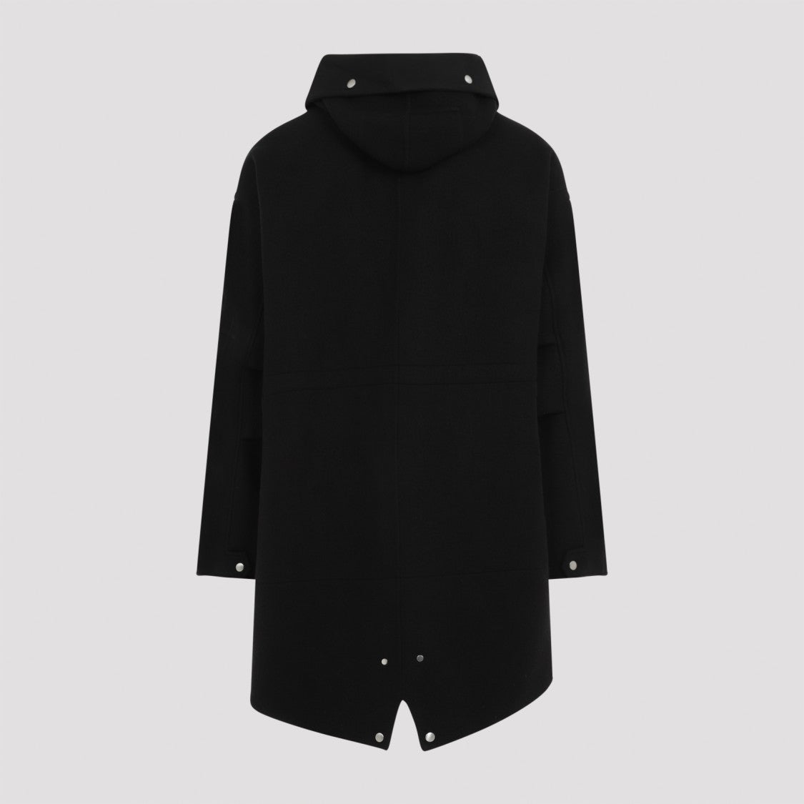 Jil Sander Wool Blend Coat With Hood And Sophisticated Design