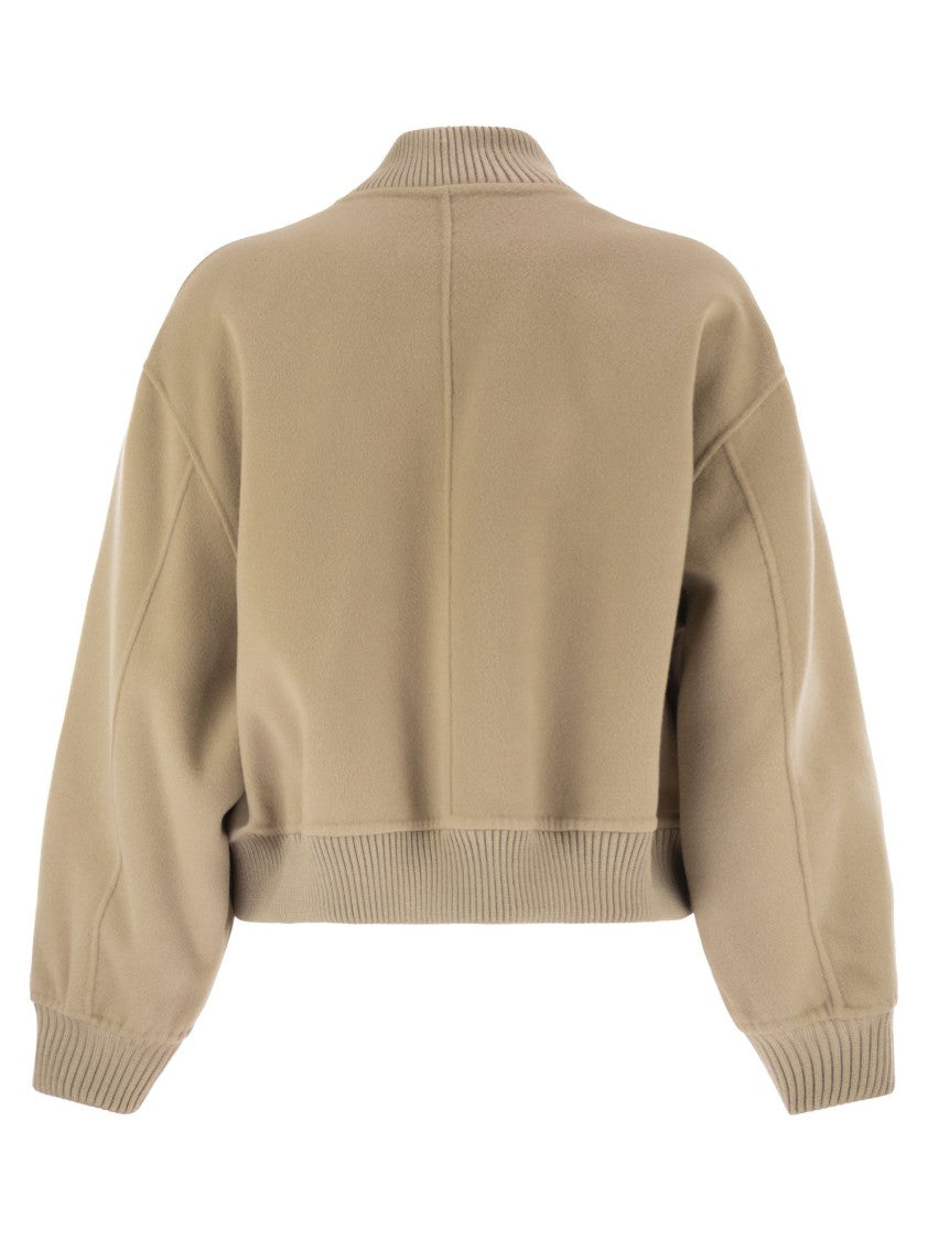 Max Mara Zelante - Bomber Jacket In Wool Blend