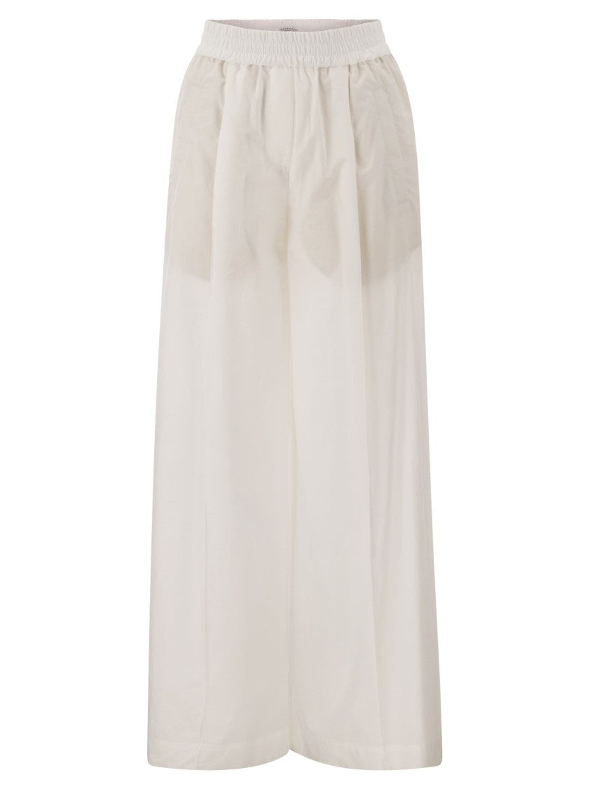 Brunello Cucinelli Relaxed Light Cotton Trousers