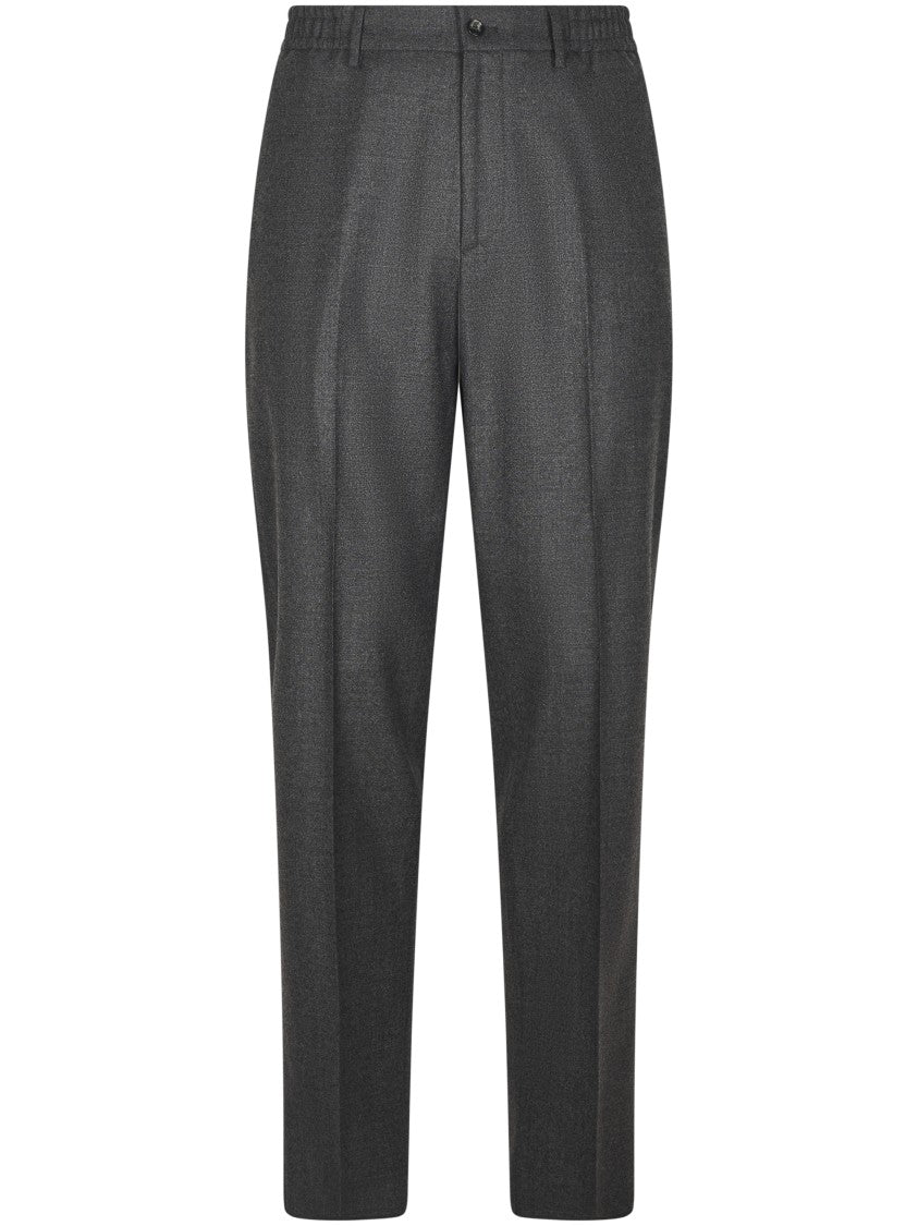 Tagliatore Tailored Fit Trousers In Fine Virgin Wool Blend