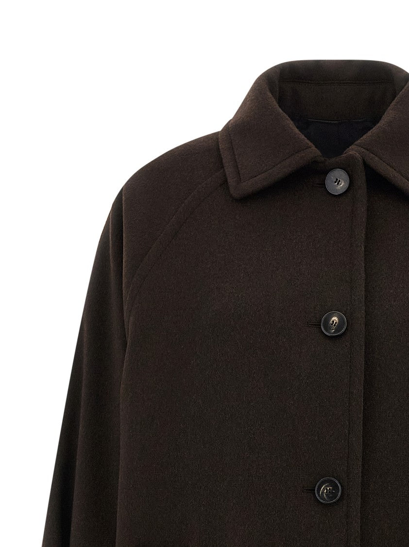 Alberto Biani Comfort Fit Long Virgin Wool Coat