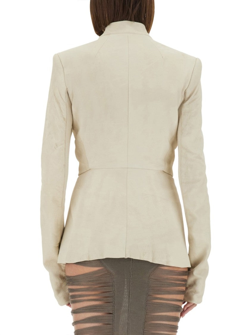 Rick Owens Tailored Lamb Leather Jacket