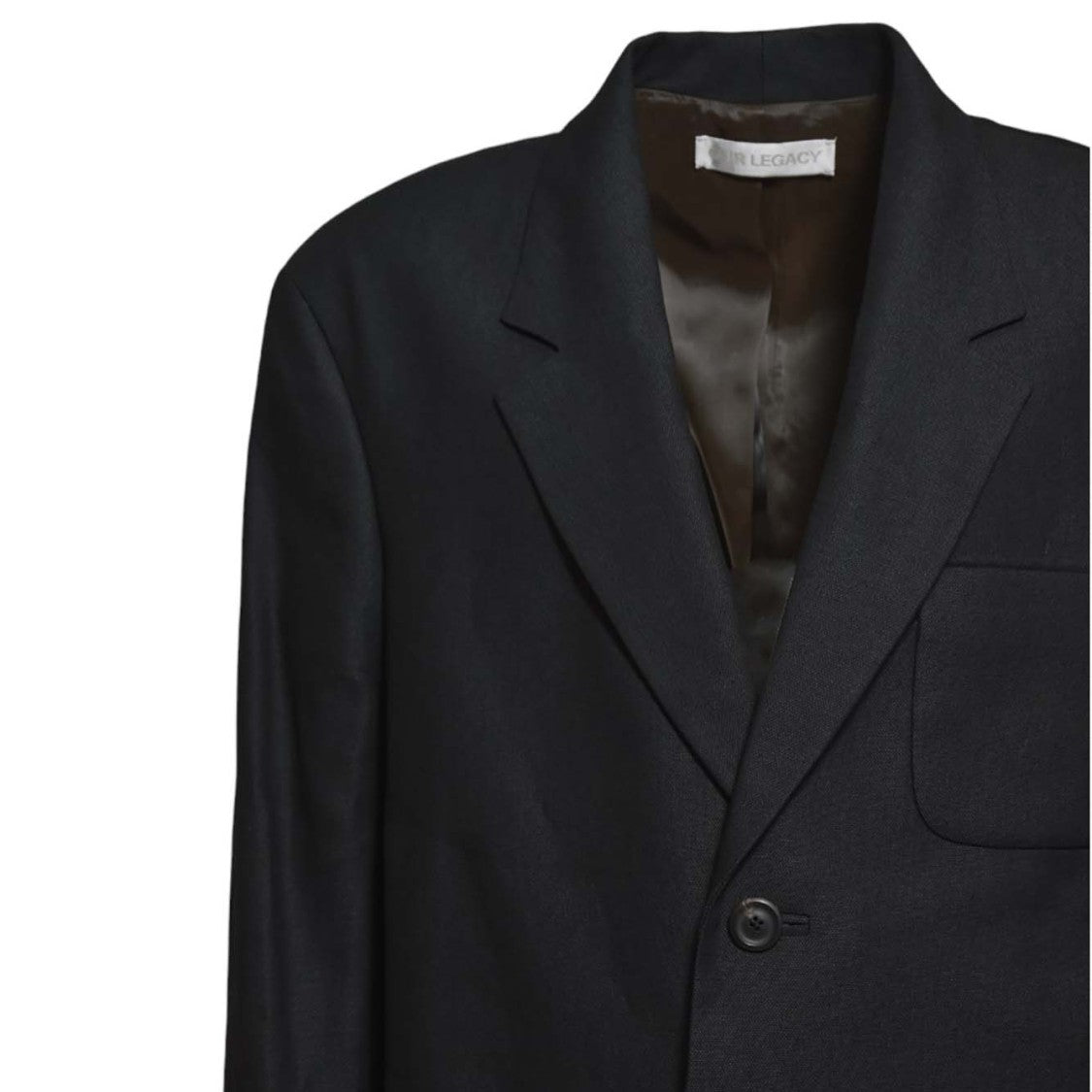 Our Legacy Embrace Black Cotton And Hemp Blazer