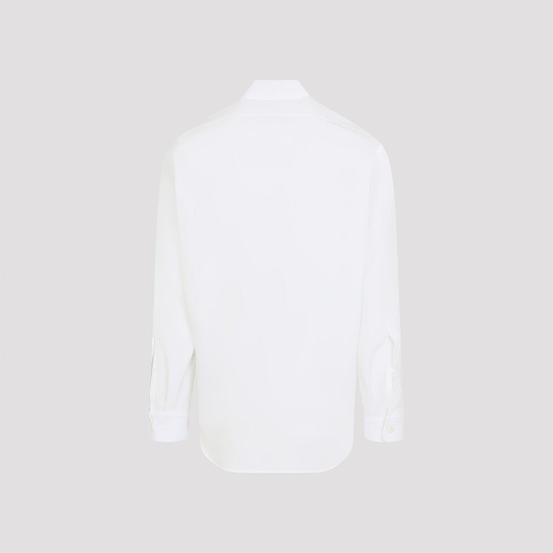 Balenciaga Refined White Cotton Shirt With Pointed Collar And Buttoned Cuffs