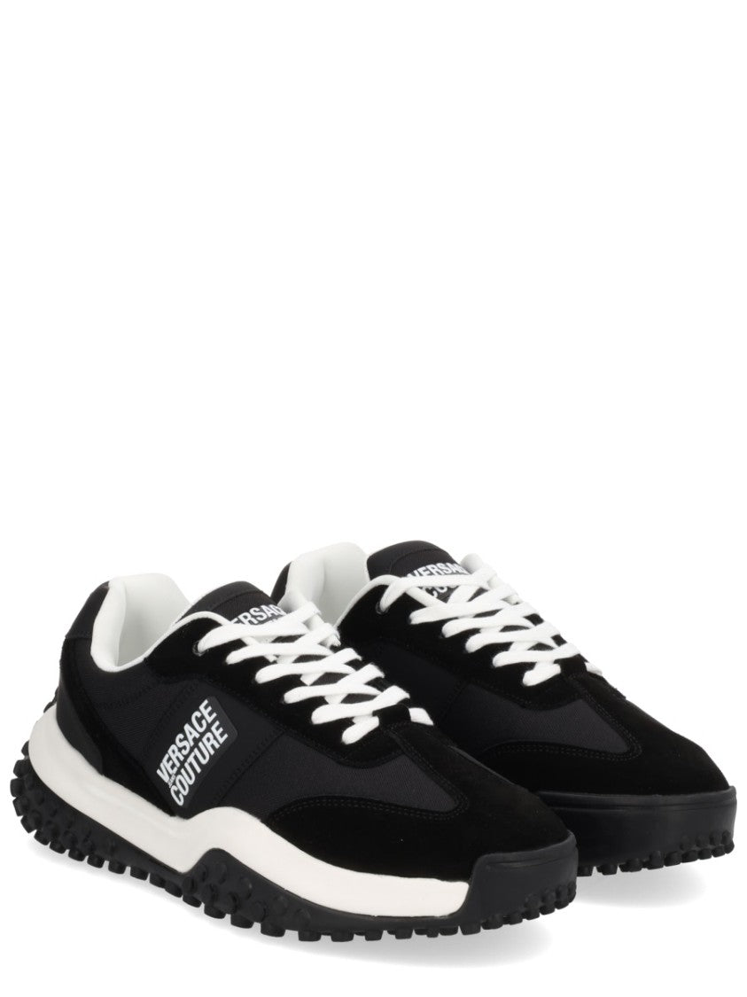Versace Jeans Couture Textured Black Sneakers