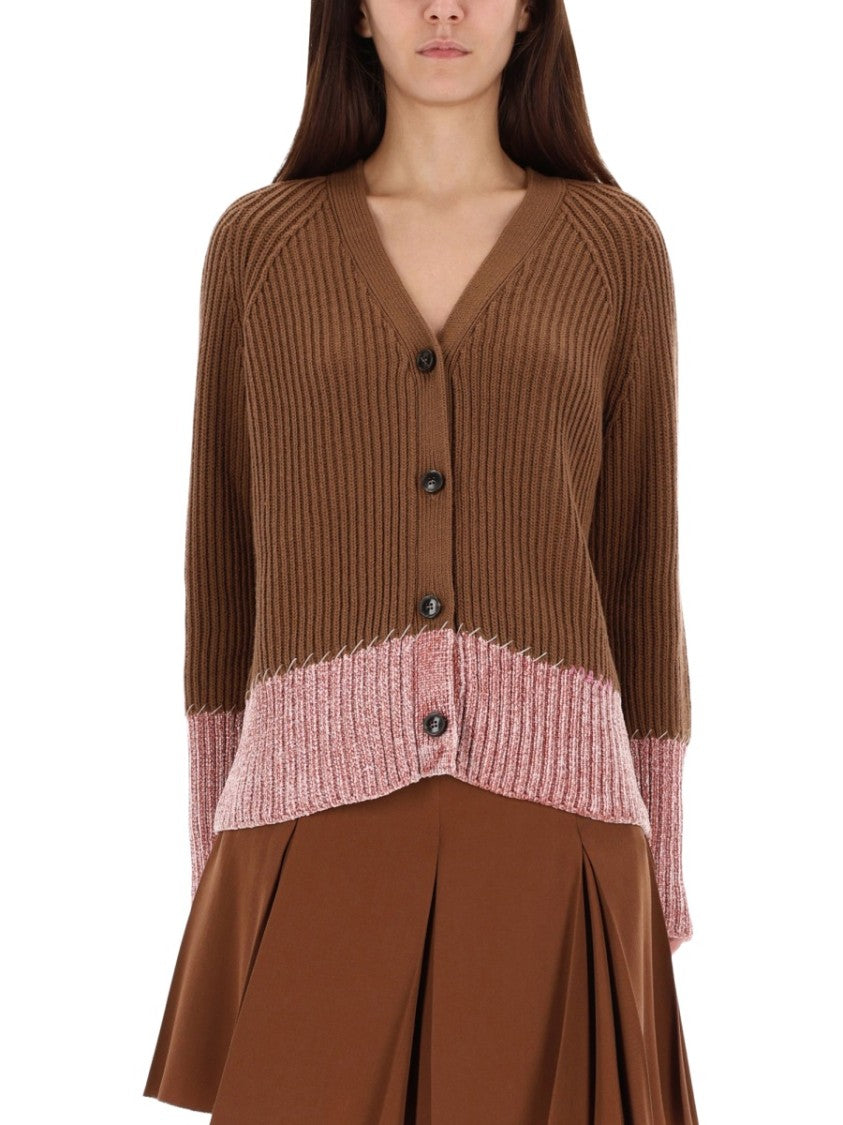 Marni "Color Block" Pattern Cardigan
