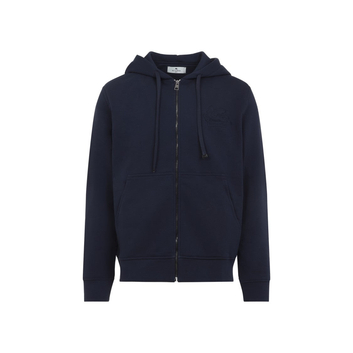 Etro Cotton Blend Zipped Hoodie Sweatshirt