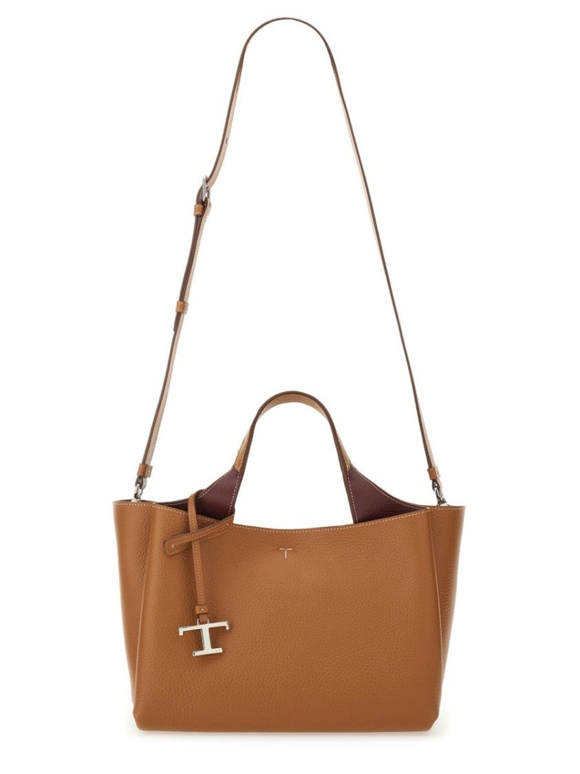 Tod's Structured Mini Handbag In Textured Calfskin
