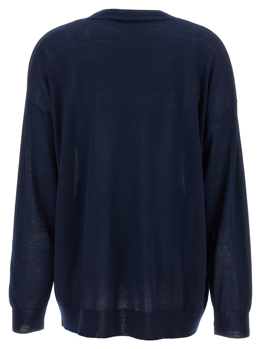 P.A.R.O.S.H. Lightweight Wool Blend Crew-Neck Sweater