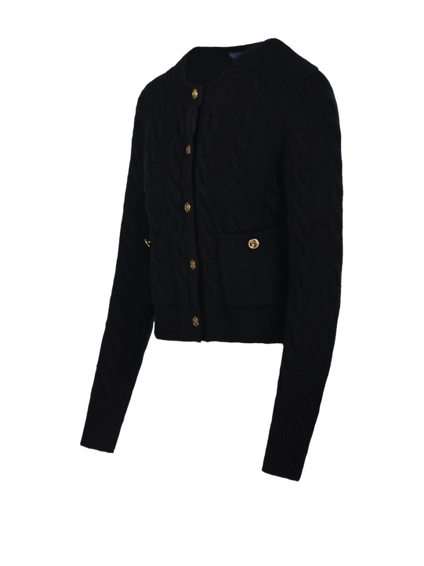 Polo Ralph Lauren Cropped Cable Knit Cardigan