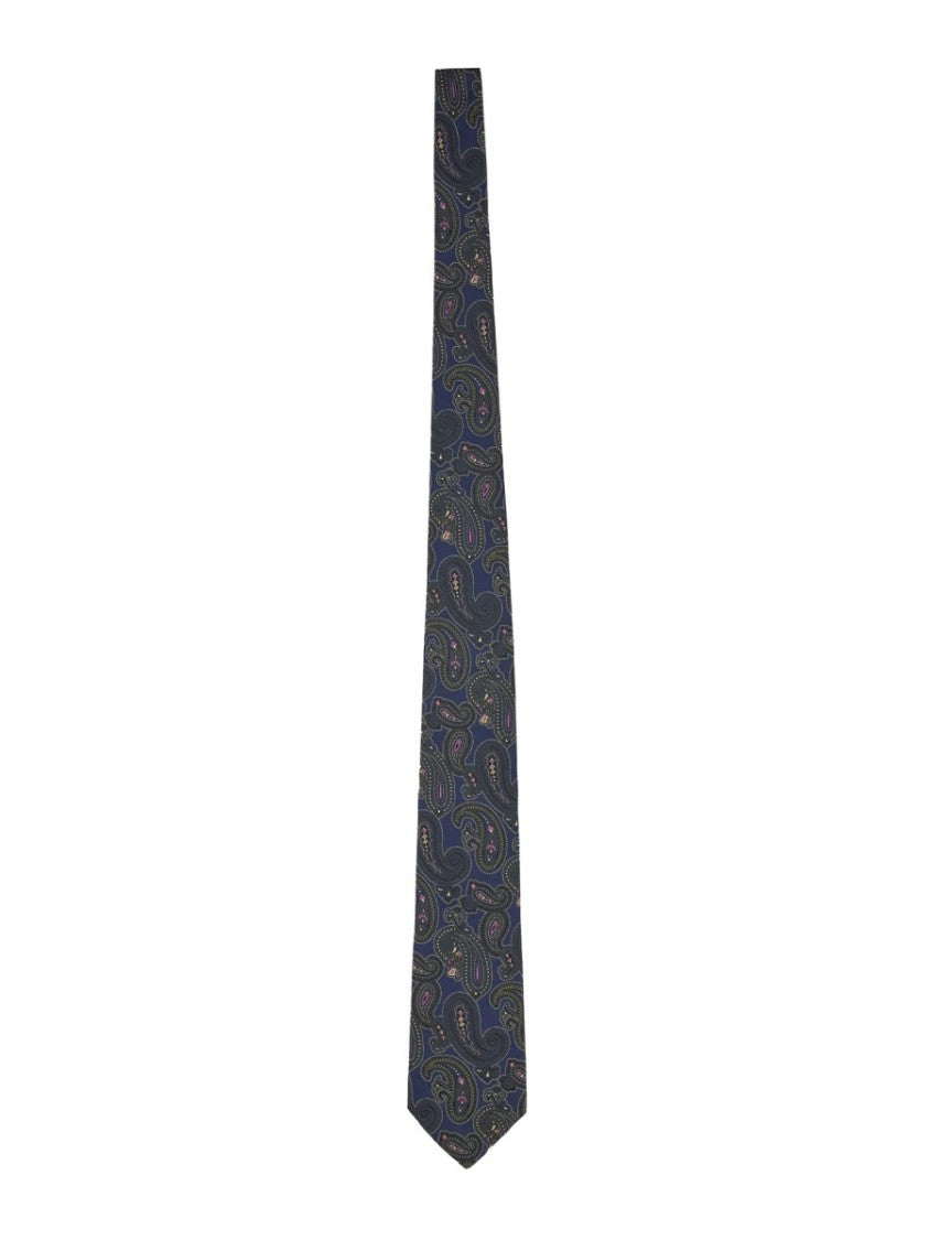 Etro Paisley Jacquard Silk Tie