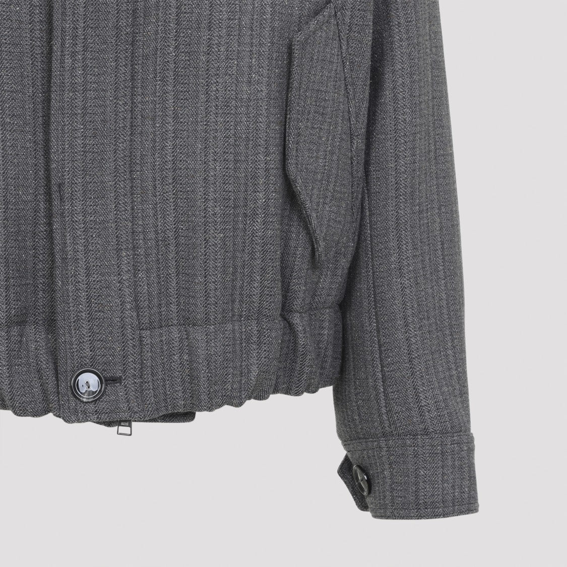 Ami Structured High-Neck Wool Blend Ami Jacket