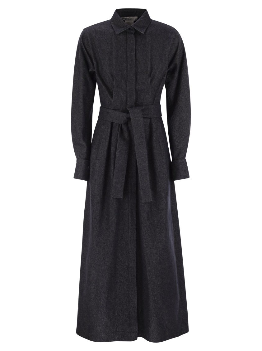 Max Mara Aller - Denim-Effect Chemise Dress