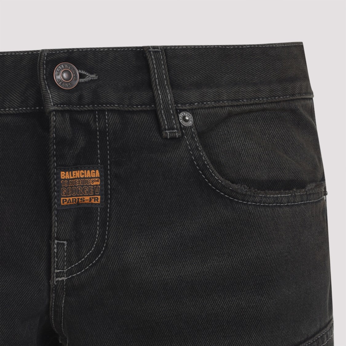 Balenciaga Flared Leg Trousers With Unique Stitching