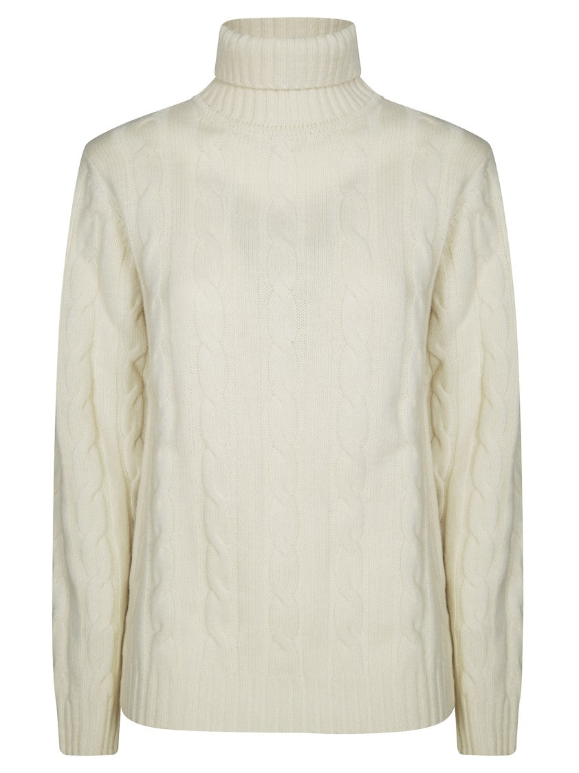 Daniele Fiesoli Cream Turtleneck Sweater