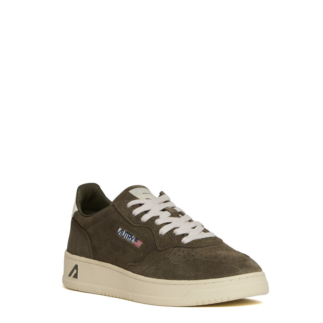 Autry Medalist Low Sneakers In Green Leather