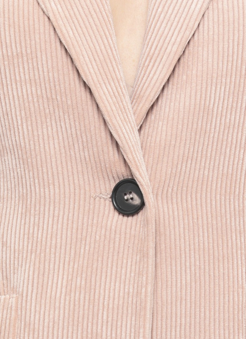 D. Exterior Corduroy Blazer
