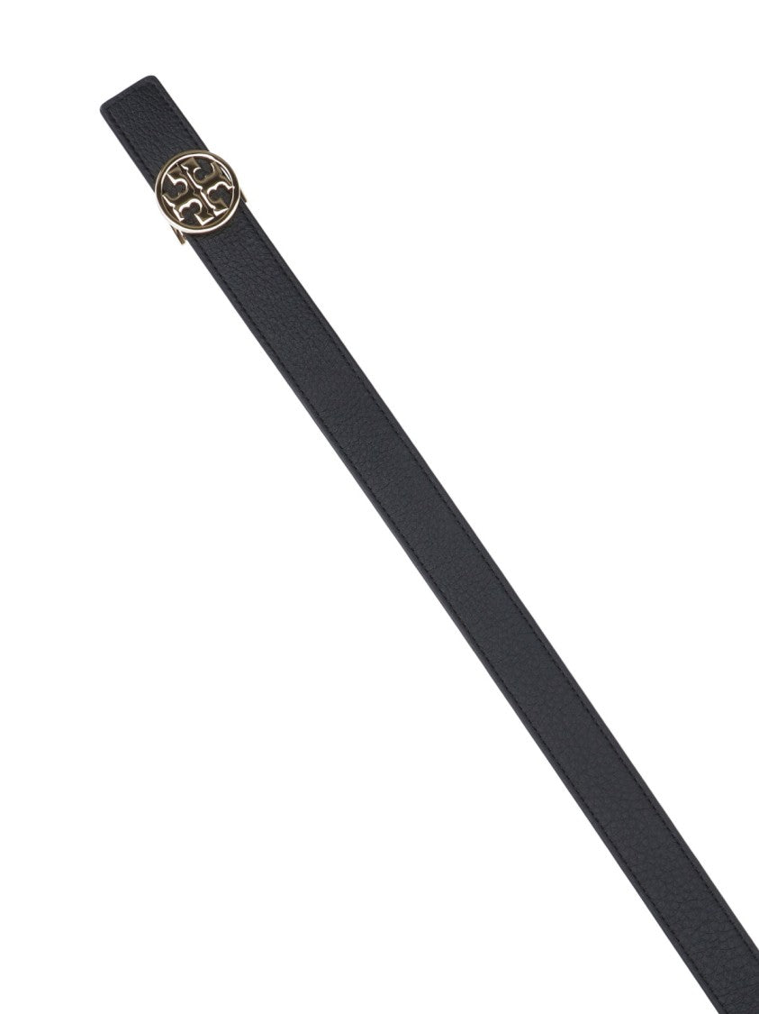 Tory Burch Reversible Belt "Miller" – Black/Brown