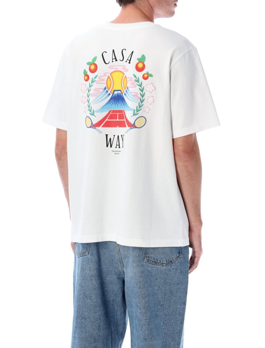 Casablanca Casa Way Mountain Printed T-Shirt