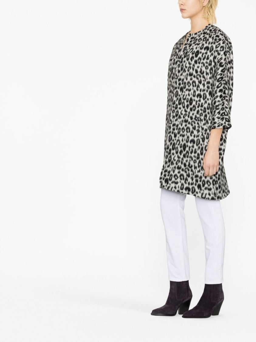 Isabel Marant Leopard-Print Zip-Up Coat