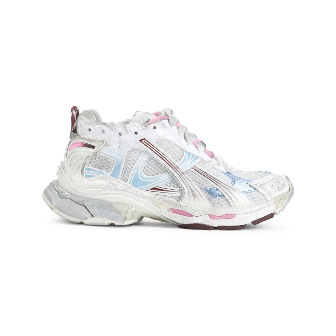 Balenciaga Multicolor Textured Sneakers With Chunky Sole
