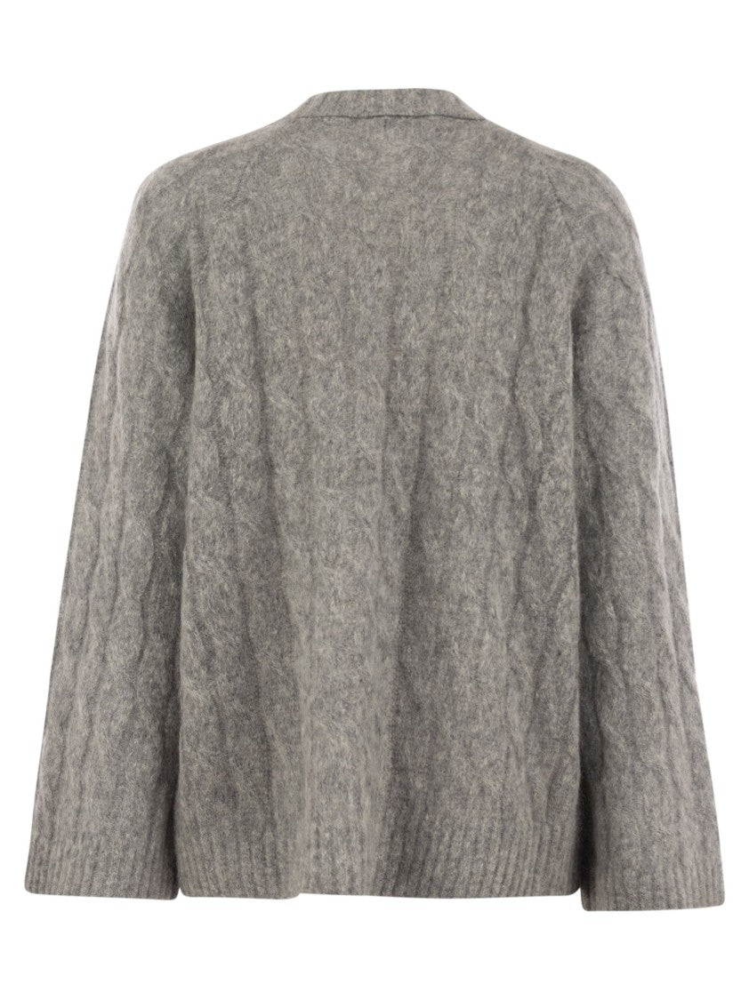 Brunello Cucinelli Wool And Mohair Sweater With Monili