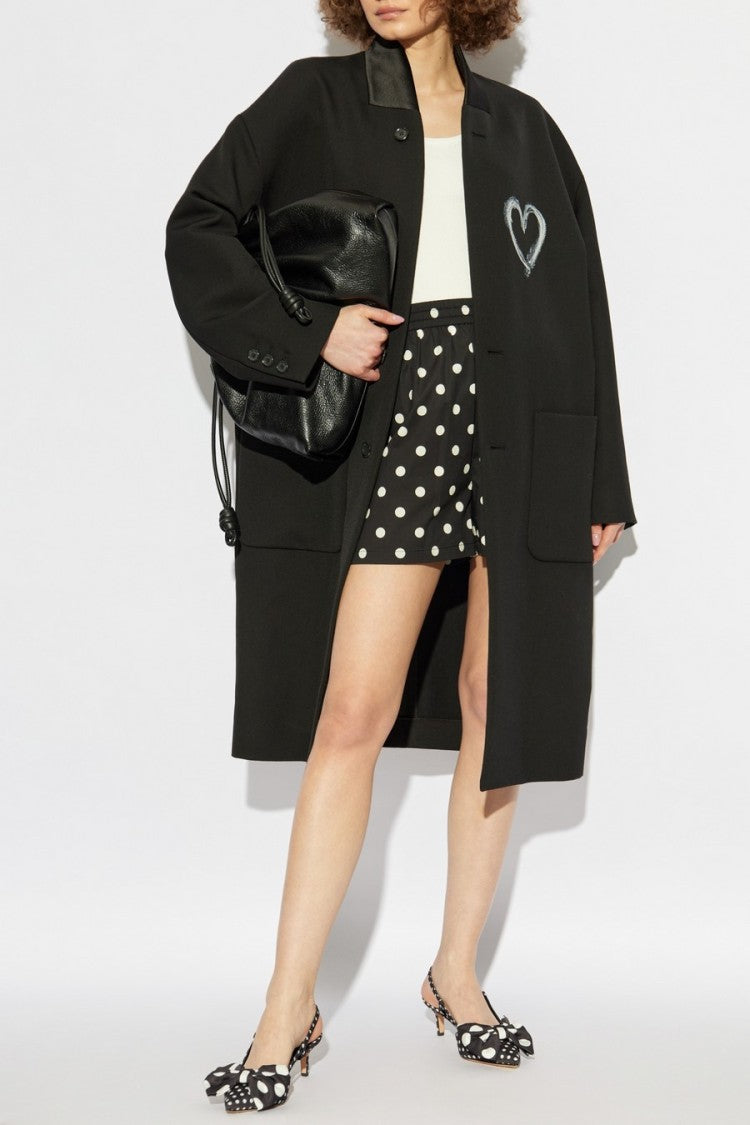 Moschino Polka Dot Black Shorts With Relaxed Fit