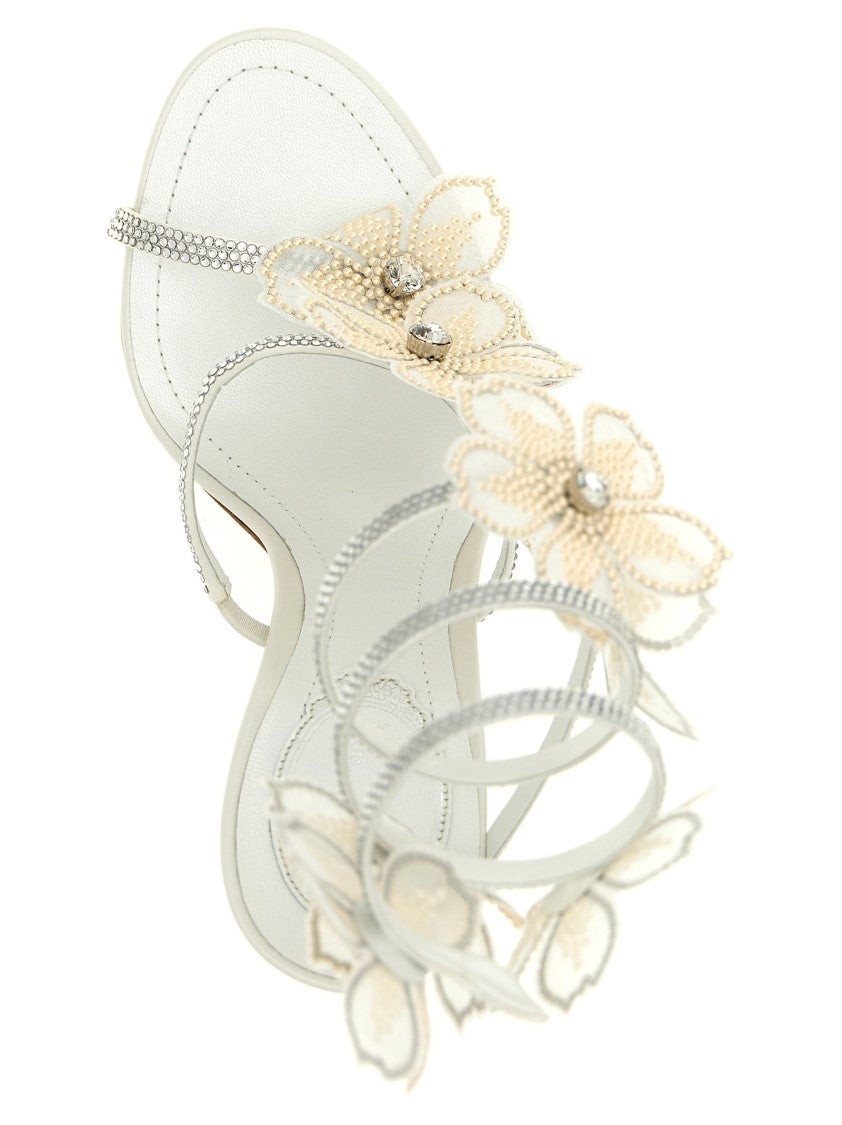 René Caovilla 'Peach Flower' Sandals