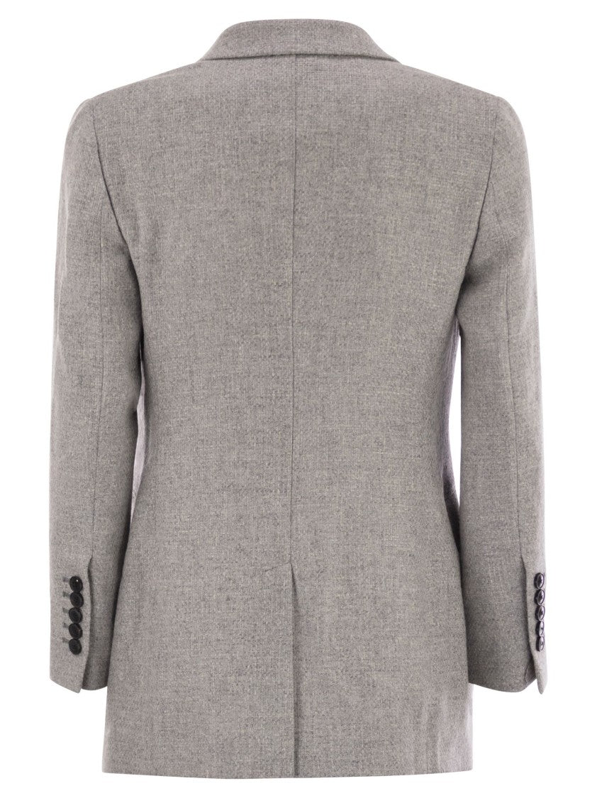 Saulina Anita - Double-Breasted Wool And Linen Blazer