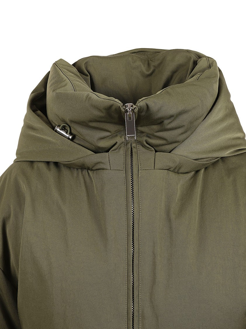 Alexander Mcqueen Relaxed Silhouette Coat With High Collar