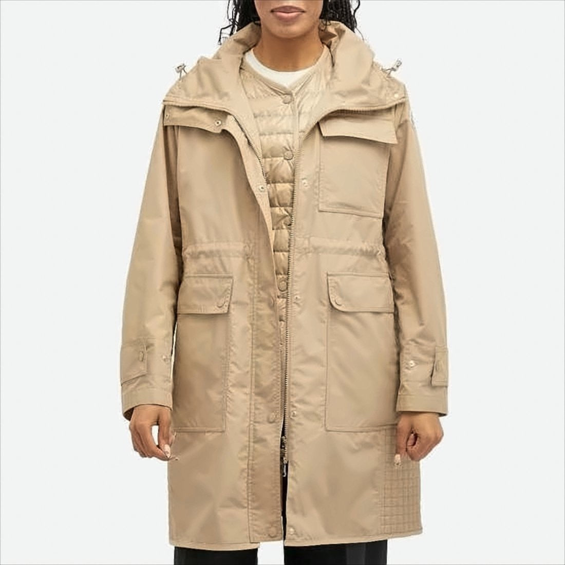 Moncler Longjacket With Removable Quilted Vest And Functional Pockets